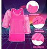 80s 90s Outfit Women's Neon 80s Outfit Party with Mesh