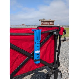 Fishing Rod Holders for Folding Wagon, Designed for Beach Fishing or Lake Pier Fishing(3-Pack)