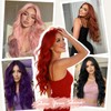 JSDshine Pink Wigs for Women Long Wavy Pink Wig with