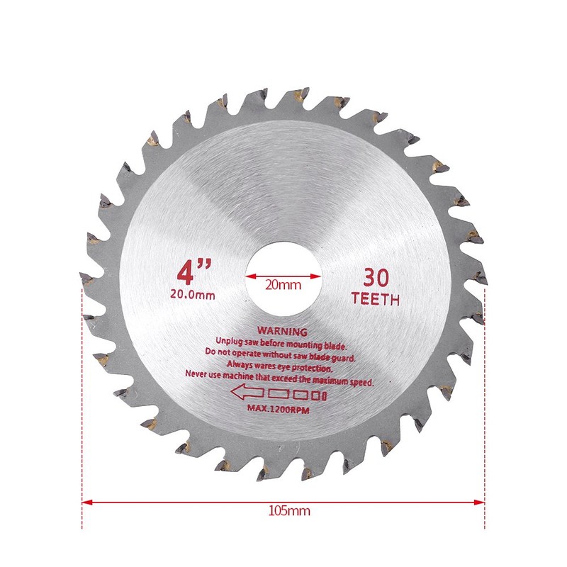 4inches 30T Teeth Cemented Carbide Circular Saw Blade Cutting Disc