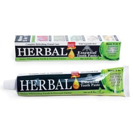 OMAQA HERBAL Toothpaste By Essential Palace 5 In 1, Fluoride Free & Vegetable Base 3PK