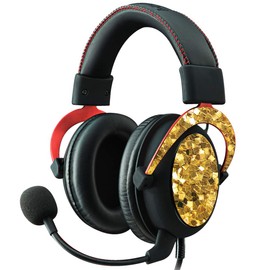 MightySkins Skin Compatible with Kingston HyperX Cloud II Gaming Headset - Gold Chips | Protective, Durable, and Unique Vinyl Decal wrap Cover | Easy to Apply, Remove | Made in The USA