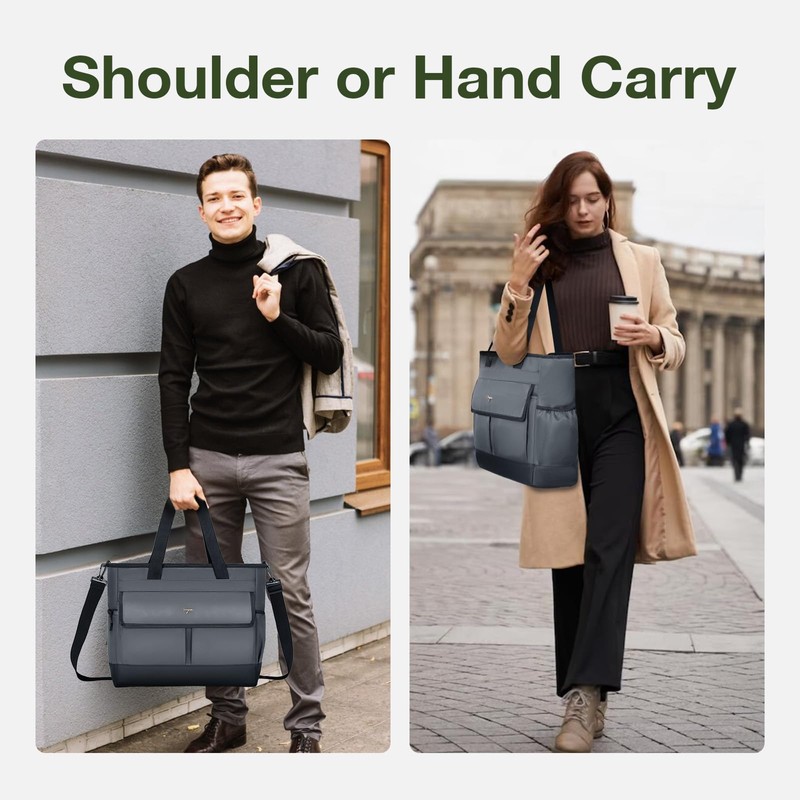 Tonyeee Tote Bag for Women Men Travel - 15.6'' Laptop