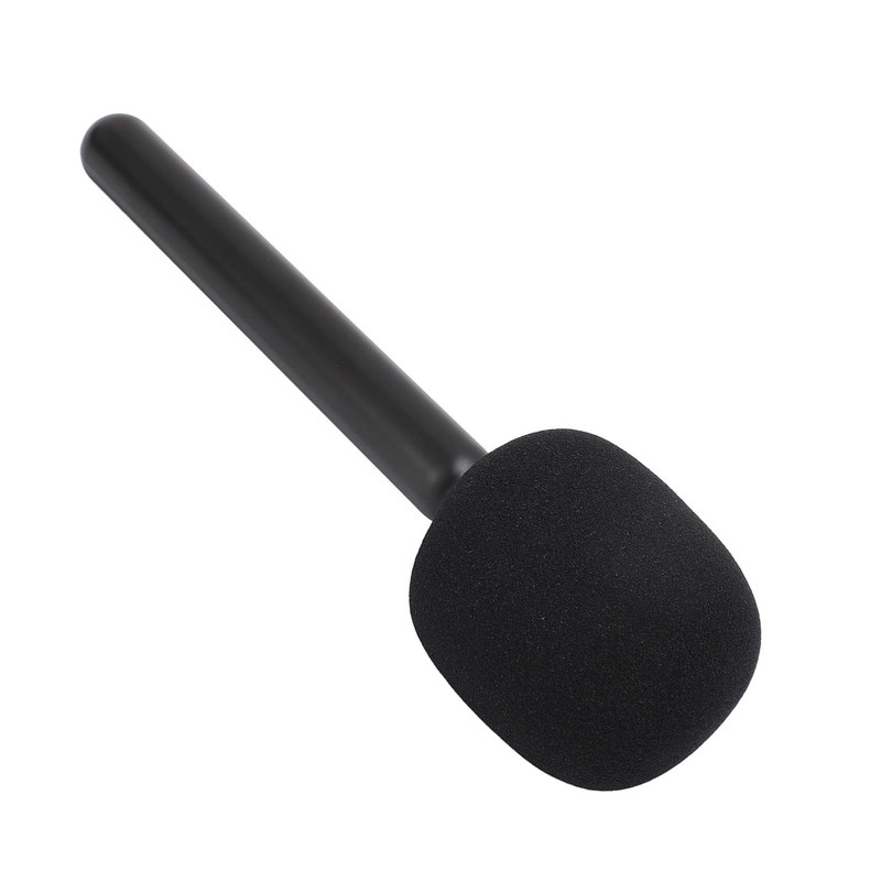 Wireless Mic Handheld Adapter with Windshield Foam Lightweight Interview Microphone