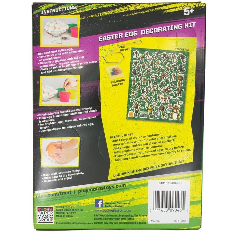 Turtles Easter Egg Decorating Kit