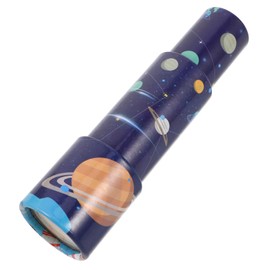 Operitacx Retractable Monocular Telescope with Space Pattern Three Section Collapsible Handheld for Travel and Outdoor Adventure View Educational Role Playing for Boys