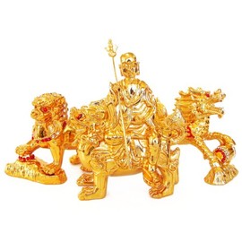 Feng Shui Import Ksitigarbha with 3 Celestial Protectors