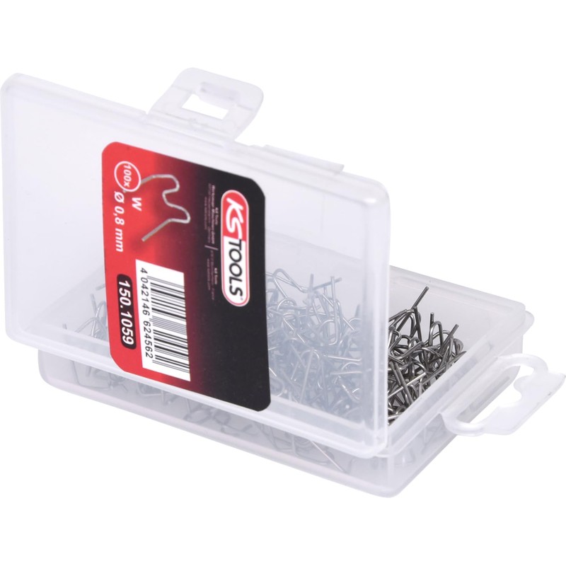 KS Tools 150.1059 W-Shape Repair Clip Diameter 0.8 mm Pack