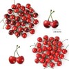 20Pcs Red Artificial Cherries,Fake Cherries,Fake Fruit Decor Simulation Cherry Model