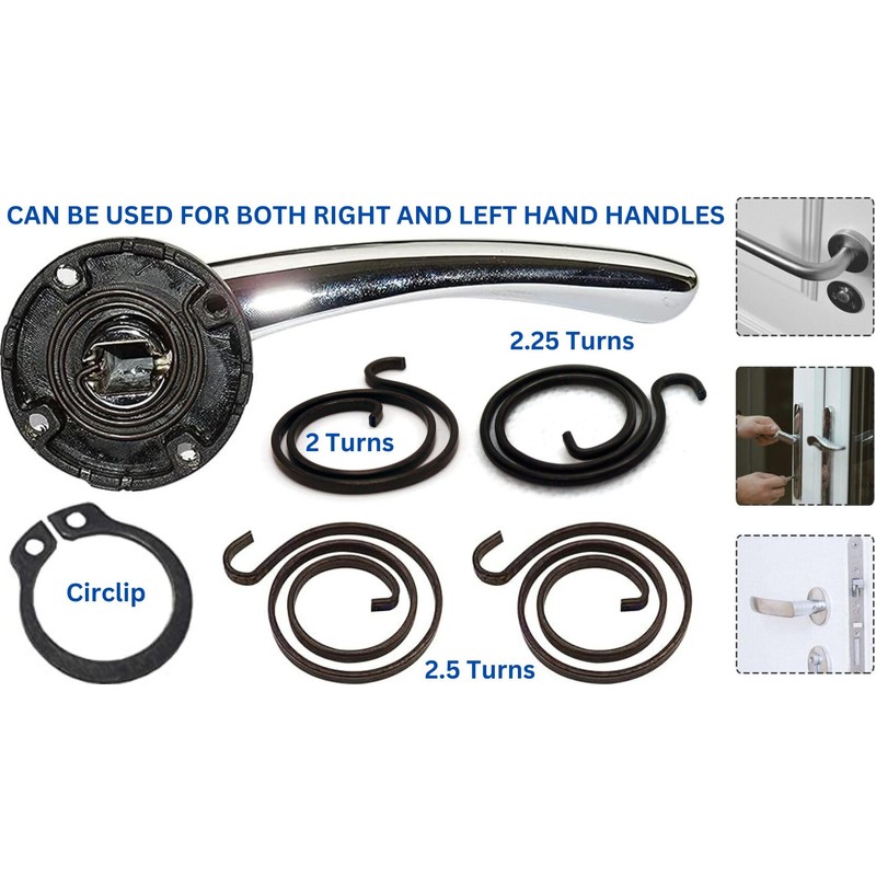 Generic Door Handle Springs Replacement Kit, 10 x 2.5 Turns