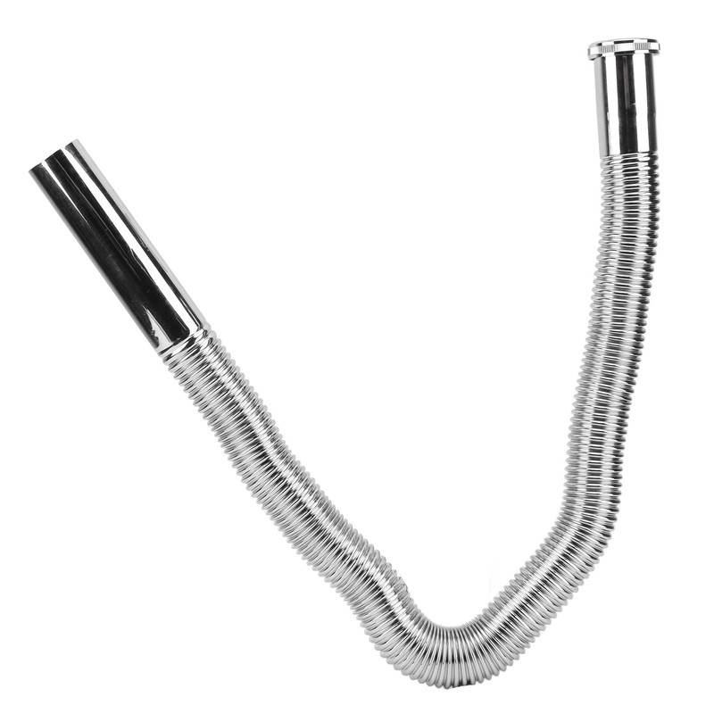 Bathroom Flexible Sink Drain Pipe Corrugated U Shape No Odor
