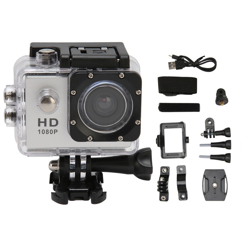Underwater Waterproof Action Camera 1080P Multifunctional Diving Video Camera for