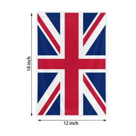 British Garden Flag, 12x18 Inch Double-Sided, Vivid Color Britain UK National Garden Flags, for Indoor Outdoor Party Home Lawn Decor