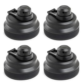 Manna Locking Pour Spout Lid for Titan Sports Bottle - Black - 4 Lids