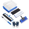 BERXOL Paint Roller Kit, Disposable Paint Tray Liners, (Texture Roller