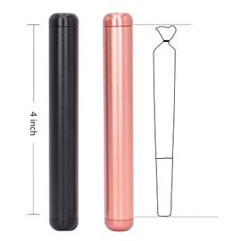 OZCHIN Aluminum Metal Tube Conetainer 4.5-inch Fits King Size, Airtight, Lightweight, Fit in Pocket Great for Traveling