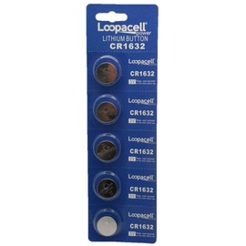 60 X Loopacell CR1632 3 Volt Lithium Coin Battery Button Cells (12 X Packs of 5)