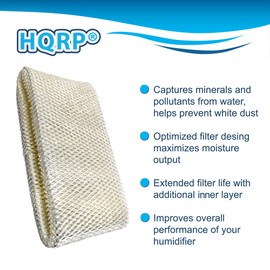 HQRP Filter 3-Pack Compatible with Holmes HWF75 HWF75P HWF75CS 7400001000489 HCM3955 HCM3955C-U HF222 HM7600 HM3655 HM3656 Humidifier