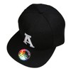 Lettering Initials Snapback Cap Black & White - A, Size: