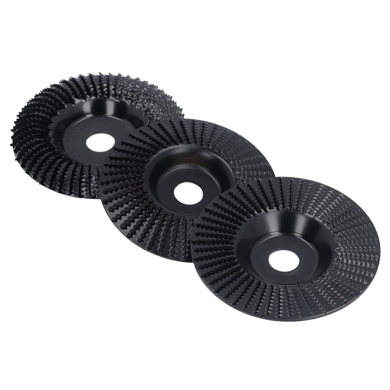 3PCS Set Wood Grinding Wheel Black Color 100mm Diameter 16mm