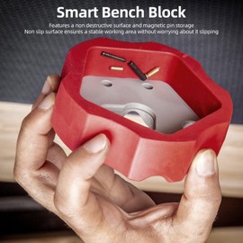 Bench Block Options - Skid Ergonomic, Long Lifespan Hammer Set with Smart Bench Block, Universal Bench Block Tool for Maintenance