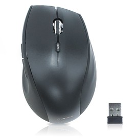 Vivanco Silent Mouse, Funk Maus, leise, geräuscharm, ergonomisch, kabellos, wireless, 800 - 1600 dpi umschaltbar kaum Klickgeräusche