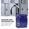 Newhouse Hardware Steel Waterproof 4-Digit Combination Lock Blue NHH-NUMLK-BLU, Combination