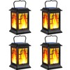 Solar Lanterns Outdoor Waterproof Hanging Lanterns Garden Solar Powered Flame