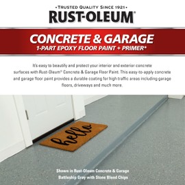 Rust-Oleum 320202-2PK Concrete & Garage Clear Finish Topcoat, Gallon, Gloss Clear, 2 Pack