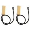 2Pcs PWM Fan Hub 5 Way 4Pin 13.8in Cable Length