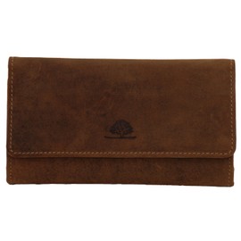 Greenburry ModaStore Vintage 1817-25 Leather Women's Long Wallet Purse, brown, Classic