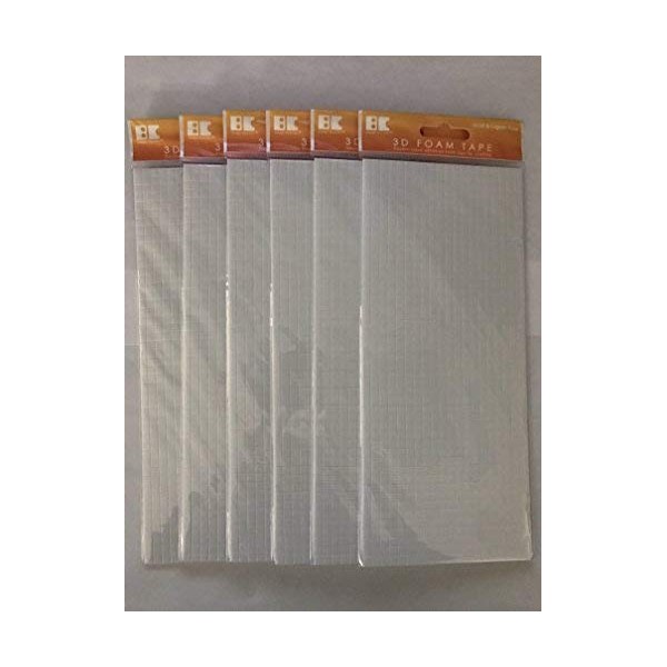 3D Pop Dots (12 Sheets) Dual-Adhesive Foam Mount (Small Square)