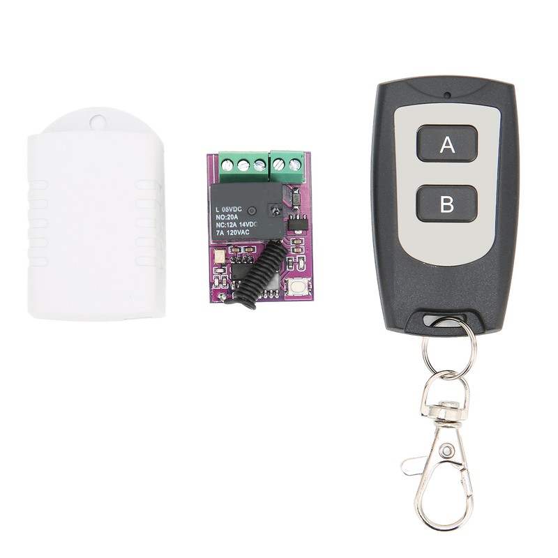 Remote Control Relay Switch 20A Mini Relay Wireless Switch for
