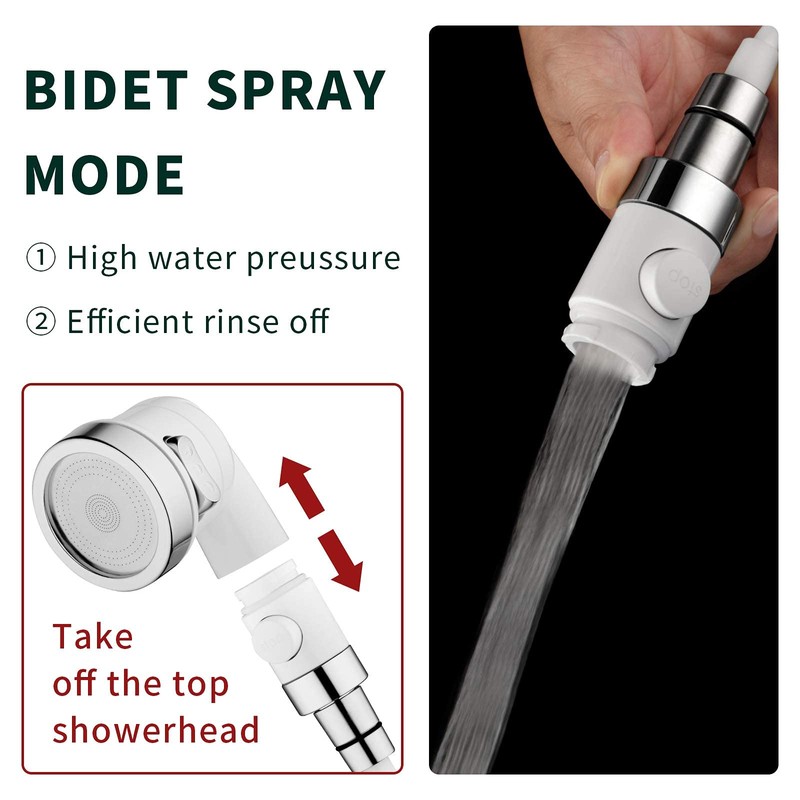 ZCONIEY Sink Faucet Sprayer Attachment, Shower Head Attaches To Tub