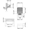 QWORK Pack of 2 Glass Cabinet Lock for Glass Doors,