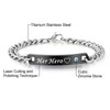His or Hers Matching Set His Heroine Her Hero Titanium