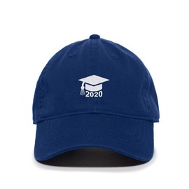 Tech Design Graduation Cap 2020 Baseball Cap Embroidered Cotton Adjustable Dad Hat Royal Blue