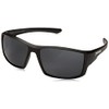 Pepper's Downforce Polarized Oval Sunglasses, Rubberized Matte Black, 61 mm