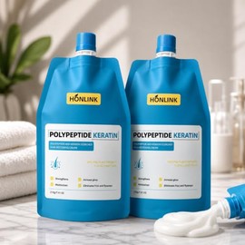 Pack de 2 Mascarillas Capilares con Keratina y Péptidos, Tratamiento Reparador Intensivo para Cabello Seco, Dañado y Teñido, Hidratación Profunda, Control de Frizz con Aceite de Argán y Aminoácidos – HONLINK