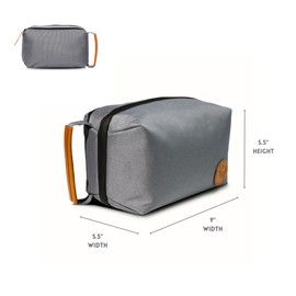 LuxAndalus Large Electronics Organizer and Tech Travel Bag – Premium Portable Case for Cables, Chargers, Cords, and Accessories – Ideal pouch for your Travel Essentials and Commuting needs (Grey)