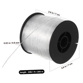 Gadpiparty 1set Nylon Fishing Wire Monofilament Invisible Hanging Cord for Crafts High Strength Smooth for Decorations and Jewelry Making