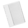 Q-Connect 1-25 Index Multi-Punched Reinforced Board Clear Tab A4 White