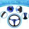 RASTP 13.8 Inch Boat Steering Wheel with 3/4“ Axle Marine