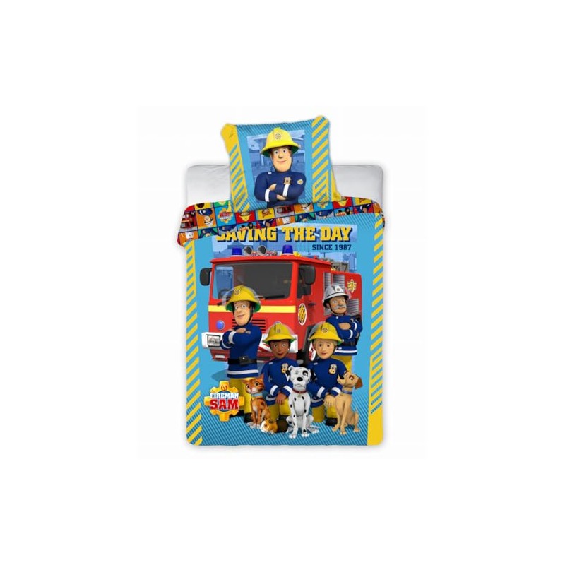 Faro Fireman Sam Children's Bedding Set 100 x 135 cm,