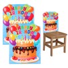 2 Pcs Birthday Chair Cover for Kids Classroom Seat Covers