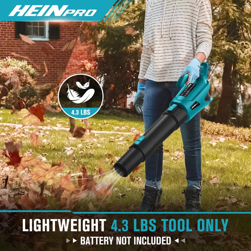 HEINPRO Cordless Leaf Blower Up to 500CFM Compatible with Makita