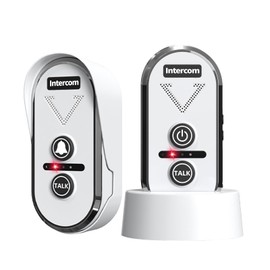 PANDAAR Wireless Intercom Doorbell 4900ft,Intercoms Wireless for Home with Rechargeable Battery,Waterproof Doorbell with 3 Volume Levels,Waterproof,20 Ringtones,Two Way Intercom for Home Classroom