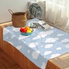 Sumedha Cloud Throw Blanket, Blue and White Gift for Girl
