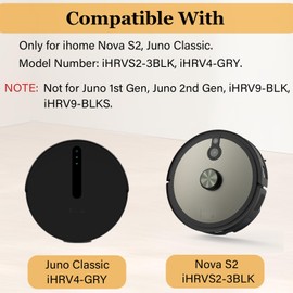 ZXHUANGOH Main Brush Replacement for iHome Nova S2, iHRVS2-3BLK, iHRV4-GRY Robotic Vacuum Cleaner Accessories