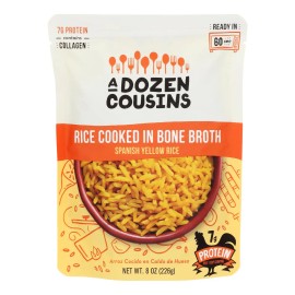 UD_A Dozen Cousins Halal Certified Konjac Rice Spanish Yellow Rte 6-8 oz Per Case Instant Rice